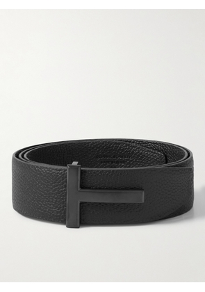 TOM FORD - 4cm Full-Grain Leather Belt - Men - Black - EU 80