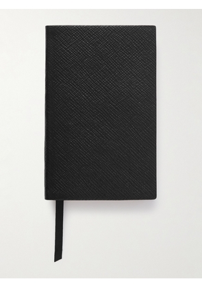 Smythson - Panama Cross-Grain Leather Notebook - Men - Black