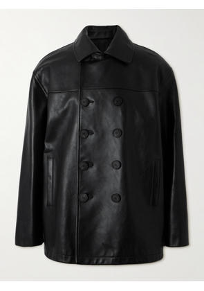 Givenchy - Leather Peacoat - Men - Black - IT 46