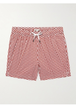 Onia - Charles Straight-Leg Mid-Length Printed Swim Shorts - Men - Red - S