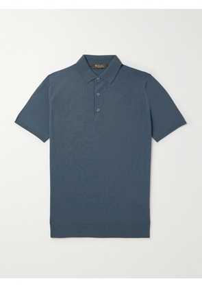 Loro Piana - Wish® Virgin Wool Polo Shirt - Men - Blue - IT 48