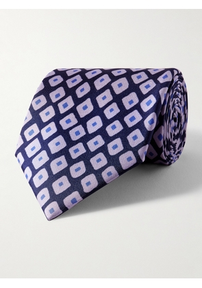 Charvet - 8.5cm Printed Silk-Twill Tie - Men - Purple