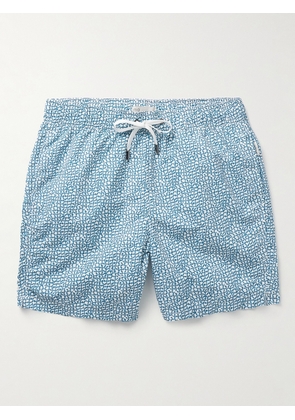 Onia - Charles Slim-Fit Long-Length Printed Swim Shorts - Men - Blue - S