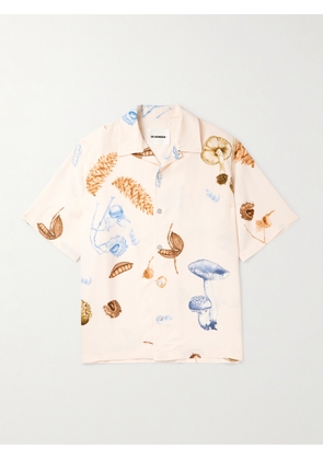 Jil Sander - Convertible-Collar Printed Woven Shirt - Men - Neutrals - IT 44