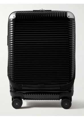 FPM Milano - Spinner 53cm Leather-Trimmed Polycarbonate and Aluminium Suitcase - Men - Black