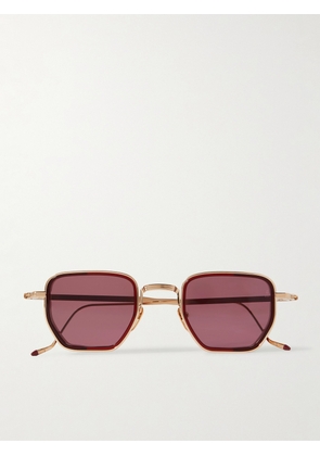Jacques Marie Mage - Atkins Square-Frame Gold-Tone and Acetate Sunglasses - Men - Gold