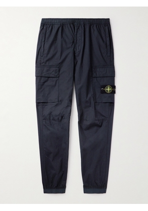 Stone Island - Tapered Cotton-Blend Cargo Trousers - Men - Blue - UK/US 28