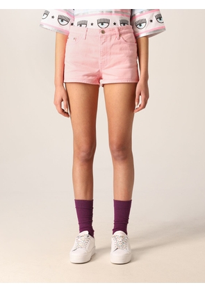 Chiara Ferragni shorts in cotton denim