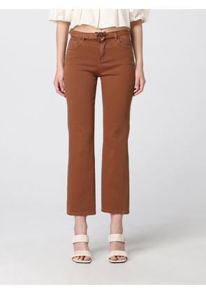 Pinko cropped jeans in cotton denim