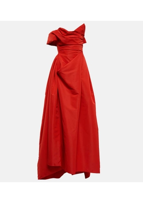 Vivienne Westwood Draped off-shoulder satin gown