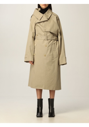Balenciaga asymmetric trench coat in gabardine