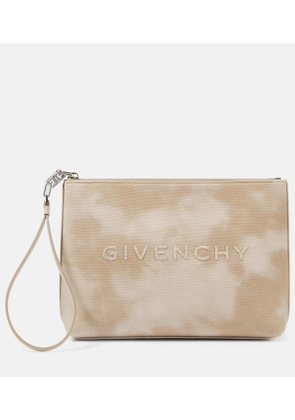 Givenchy Logo tie-dye cotton pouch