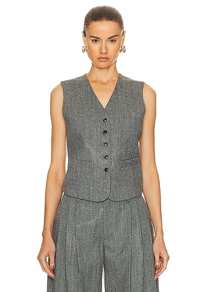 Alexander Wang Tailored Vest in Grey & Black - Grey. Size XS (also in L, M, S).