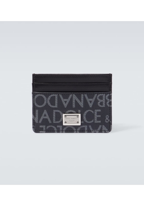 Dolce&Gabbana Logo leather card holder