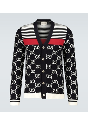 Gucci GG striped knitted cardigan