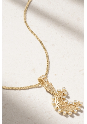 Marlo Laz - Southwestern Moon 14-karat Gold Diamond Necklace - One size