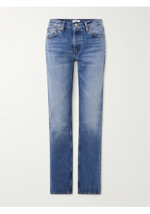 RE/DONE - Easy Mid-rise Straight-leg Jeans - Blue - 24,25,26,27,28,29,30