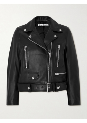 Acne Studios - Belted Leather Biker Jacket - Black - EU 32,EU 34,EU 36,EU 38,EU 40,EU 42