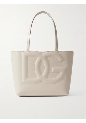 Dolce & Gabbana - Embossed Leather Tote - Ivory - One size