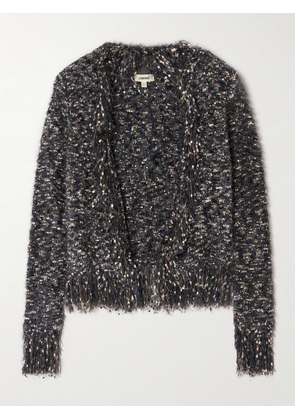 L'AGENCE - Azure Tweed Cardigan - Gray - xx small,x small,small,medium,large,x large