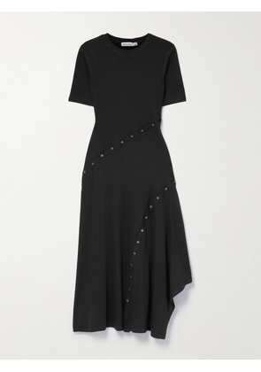 SIMKHAI - Toma Convertible Ribbed-knit Midi Dress - Black - x small,small,medium,large,x large