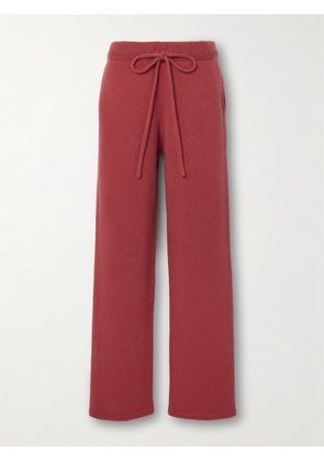 The Elder Statesman - Cashmere Track Pants - Pink - xx small,x small,small,medium,large