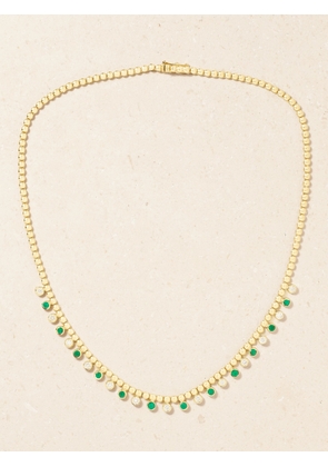 Jennifer Meyer - 18-karat Gold, Emerald And Diamond Necklace - One size