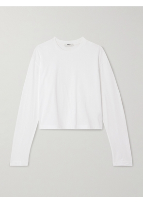 AGOLDE - Mason Organic Cotton-jersey T-shirt - White - x small,small,medium,large,x large