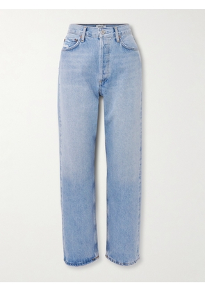 AGOLDE - '90s Distressed Mid-rise Straight-leg Jeans - Blue - 23,24,25,26,27,28,29,30,31,32