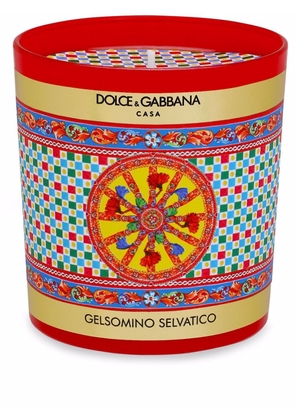Dolce & Gabbana Carretto-print scented candle (250g) - Red