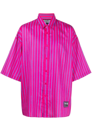 Versace Jeans Couture stripe-print cotton shirt - Pink