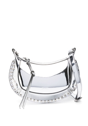 ISABEL MARANT Oskan Moon mirrored shoulder bag - Silver