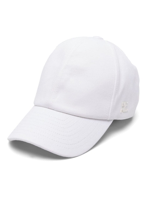 Courrèges curved-peak cotton cap - White