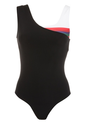 Osklen layered one-shoulder swimsuit - Black