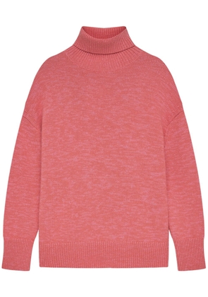 12 STOREEZ roll-neck cashmere-merino wool jumper - Pink