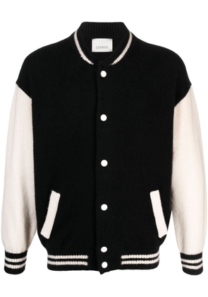 Laneus stripe-trim varsity jacket - Black