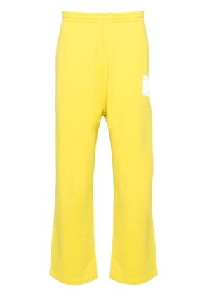 Balenciaga logo-patch cotton track pants - Yellow