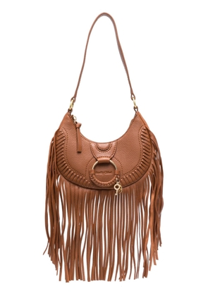 See by Chloé Hana fringed leather shoulder bag - Brown
