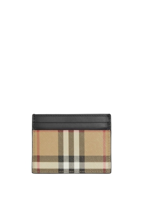 Burberry Vintage Check leather card case - Neutrals