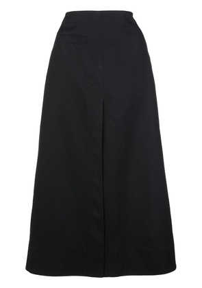 3.1 Phillip Lim front slit A-line skirt - Black