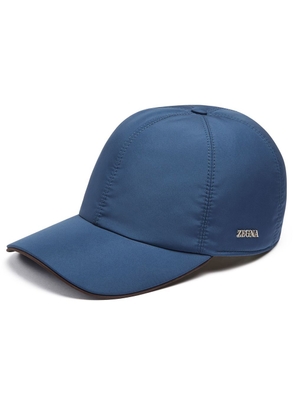 Zegna logo-appliqué baseball cap - Blue