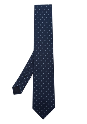 TOM FORD dot-pattern silk tie - Blue