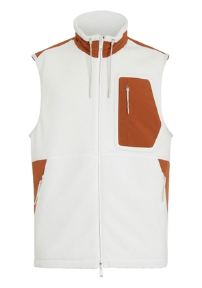 Zegna Cashco fleece vest - White