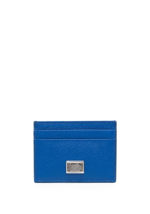 Dolce & Gabbana Dauphine leather cardholder - Blue