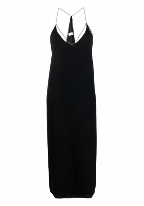Fabiana Filippi bead-embellished slip dress - Black