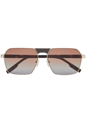 Zegna Leggerissimo pilot-frame sunglasses - Grey