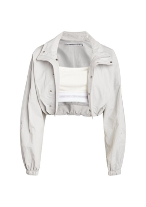 Alexander Wang Track Jacket With Integrated Crop Top