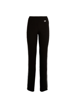 Off-White Wool-Blend Outline Trousers