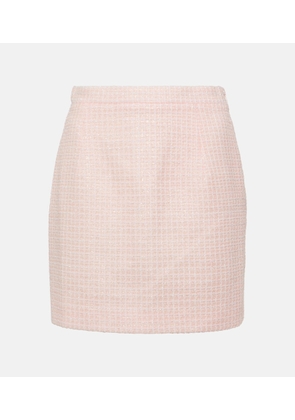 Alessandra Rich Bouclé tweed miniskirt