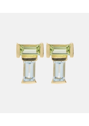 Aliita Tu Y Yo 9kt gold earrings with gemstones